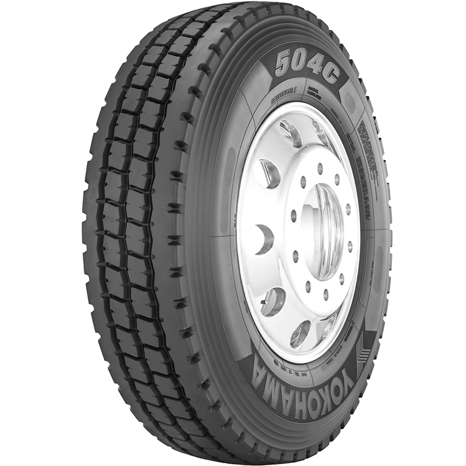 Yokohama 504C 255/70R22.5 139K H 16 Ply All Position Commercial Tire