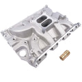 Mustrod Aluminum Dual Plane Intake Manifold Satin 7105 for Ford FE 390, 406, 410, 427 & 428ci