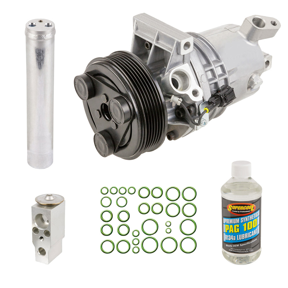 AC Compressor & A/C Repair Kit For Nissan Versa 1.8L 2007 2008 2009 2010 2011 w/ 4-Speed Auto Trans - BuyAutoParts