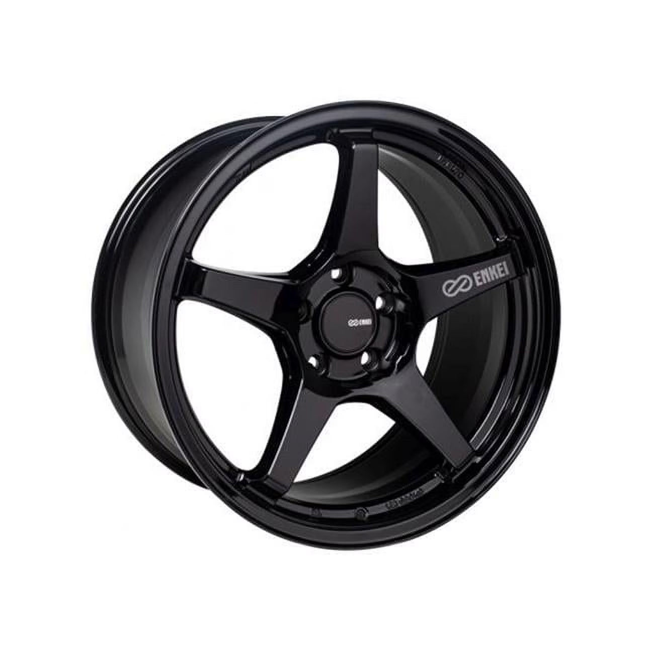 Enkei 17 x 8 & 5x100 Bolt Pattern 45 mm Offset 72.6 mm Bore TS-5 Gloss Black Wheel