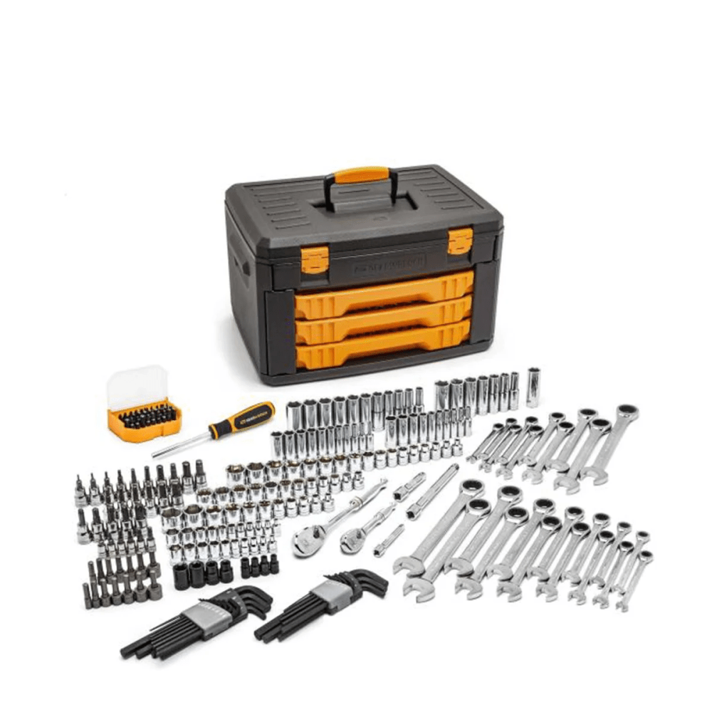 232 Piece 1/4¡å. 3/8¡å Drive Metric & SAE Mechanics Hand Tool Set