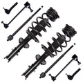AUTOMUTO - Front Strut Spring Assembly Stabilizer Bar Link Kit Tie Rod End Replacement for 2008-2016 for Chrysler Town & Country 2008-2018 for Dodge Grand Caravan
