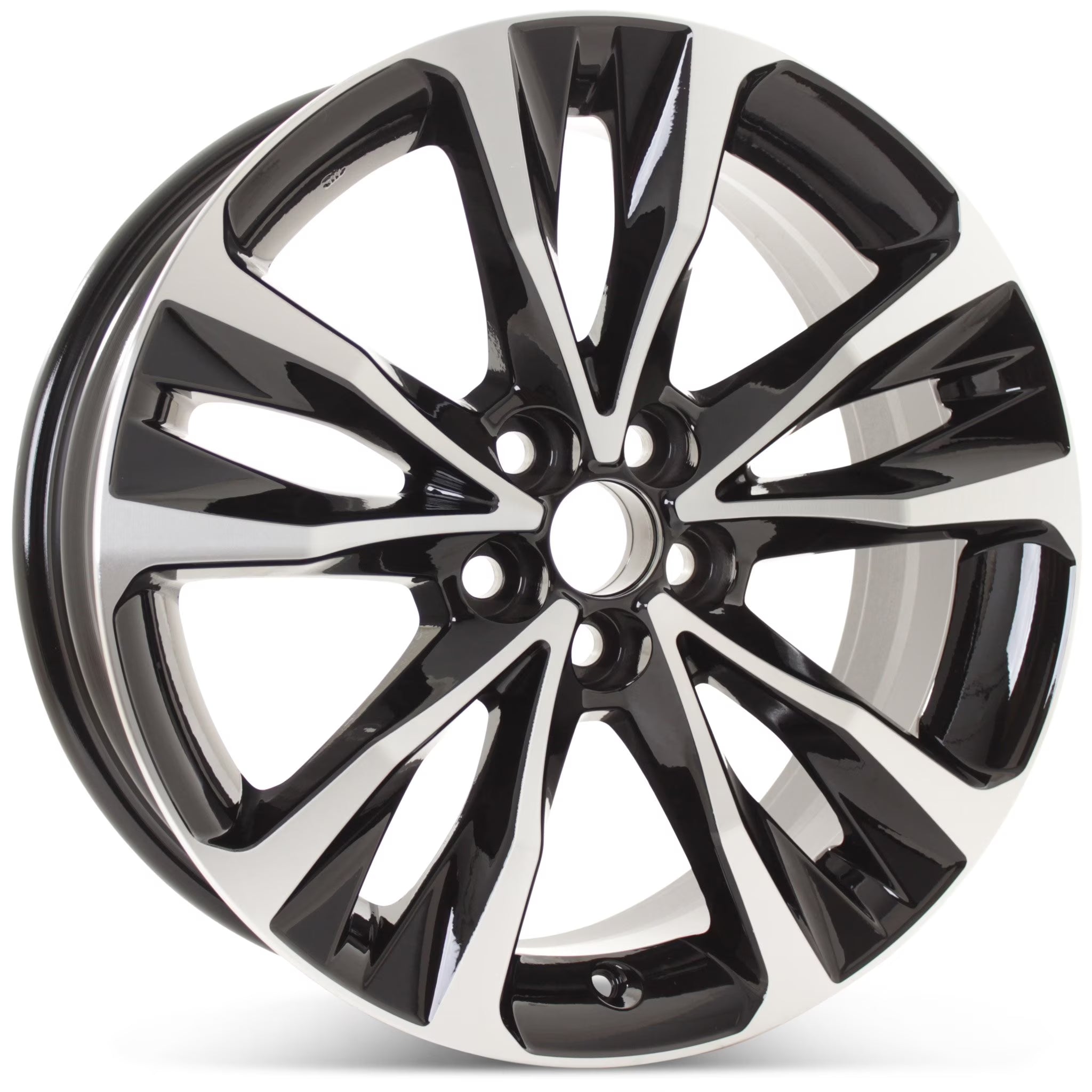 New 17  Alloy Replacement Wheel for Toyota Corolla 2017 2018 2019 Machined w/ Black Rim 75208