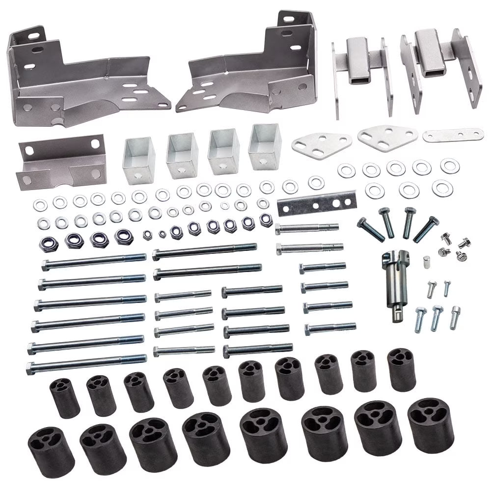 BFO 3  Body Lift Kit brackets for Chevrolet Silverado 1500 Base LS Crew 2007-2013