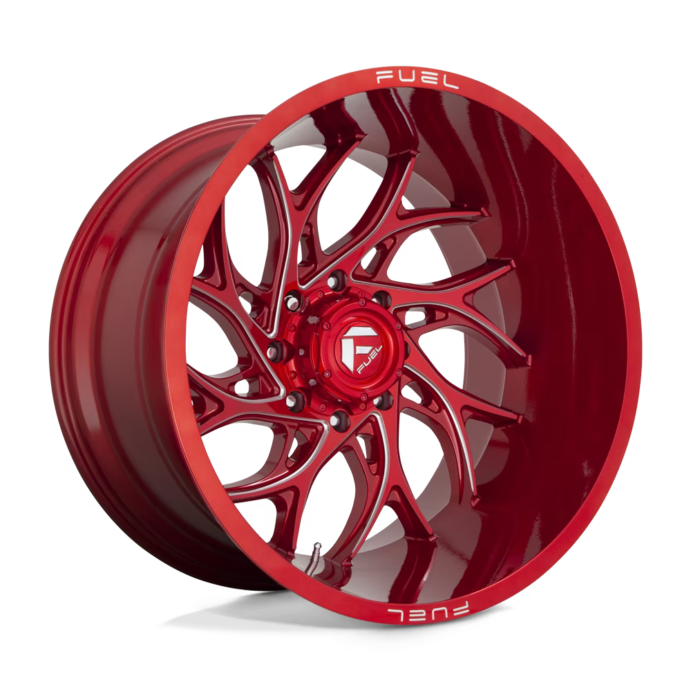 Fuel 1PC Aluminum Rim D742 RUNNER 24X14in Candy Red Milled Finish, D74224407545