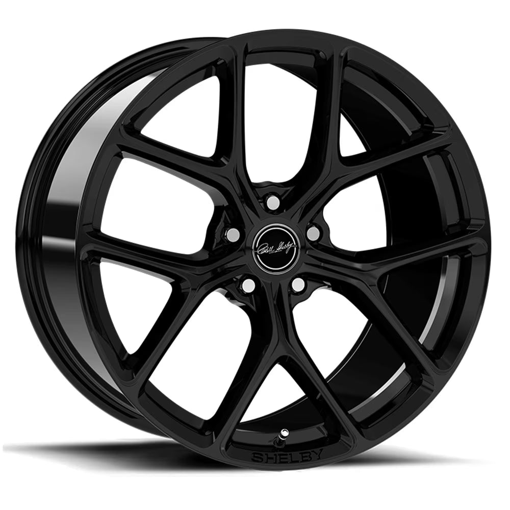 Carroll Shelby Wheels CS3 - 20 x 11 in. - 50mm Offset - Gloss Black Fits select: 2005-2020 FORD MUSTANG, 2021 FORD MUSTANG GT