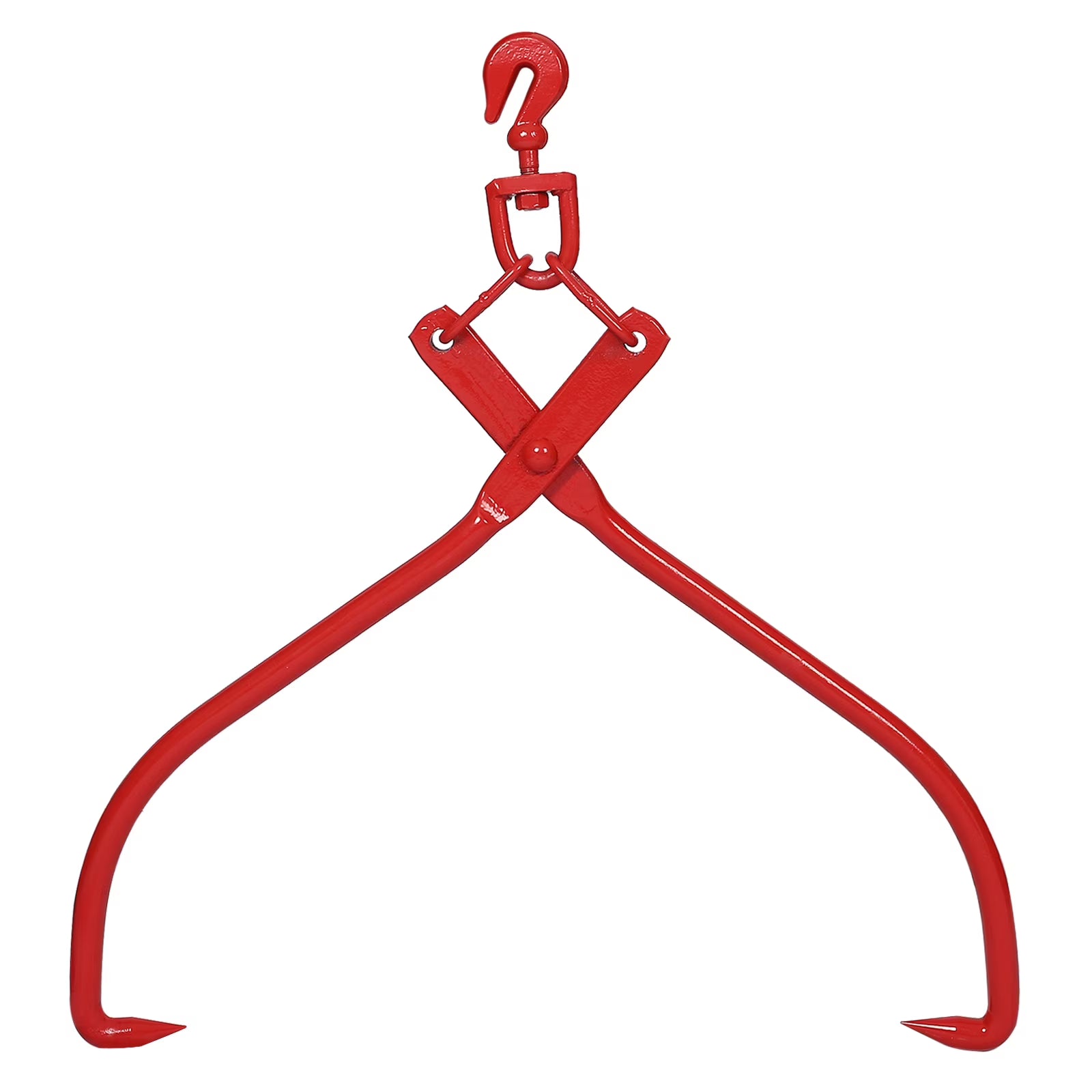 DUOSONG 32In - Log Lifting Tongs Heavy Duty Grapple Timber Claw Red Carbon steel Other