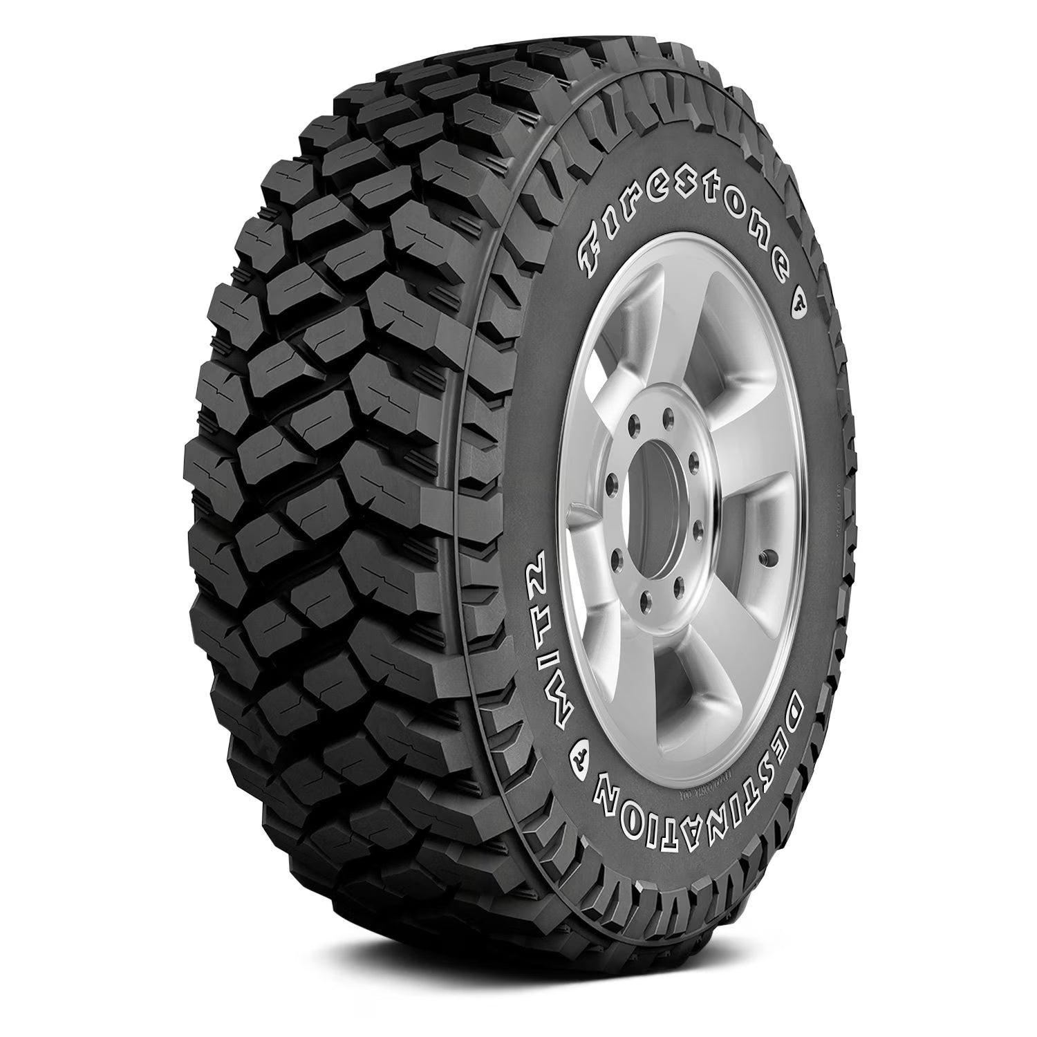 LT255/75R17 Firestone Destination M/T2 111Q LRC White Letter Tire