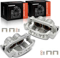 A-Premium Disc Brake Caliper Assembly with Bracket Compatible with Dodge Dakota 2003 2004 Left and Right Side 2-PC Set