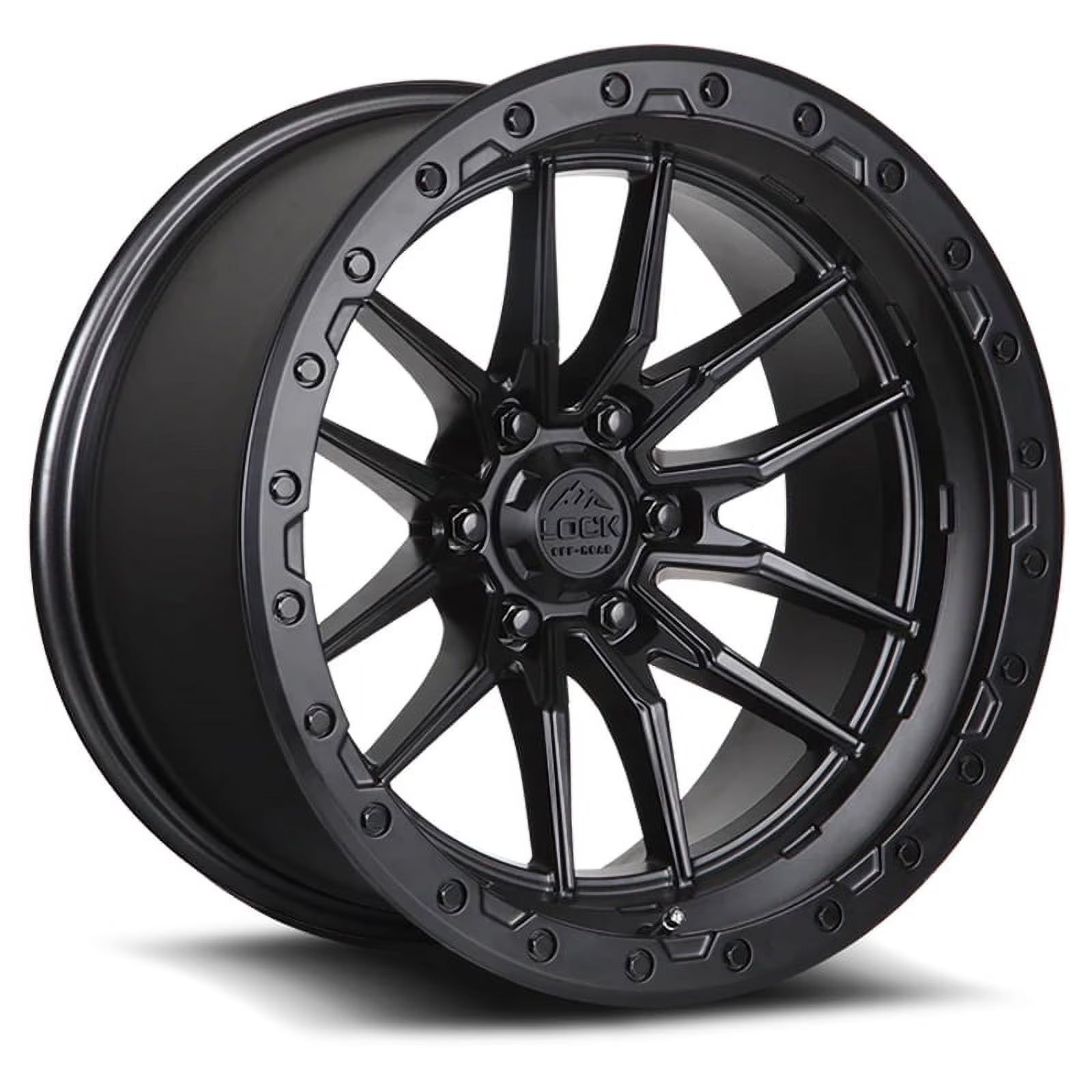 Lock Offroad Krawler Matte Black Wheel 6x135 20x10 -18et Off Road Truck Suv Rim