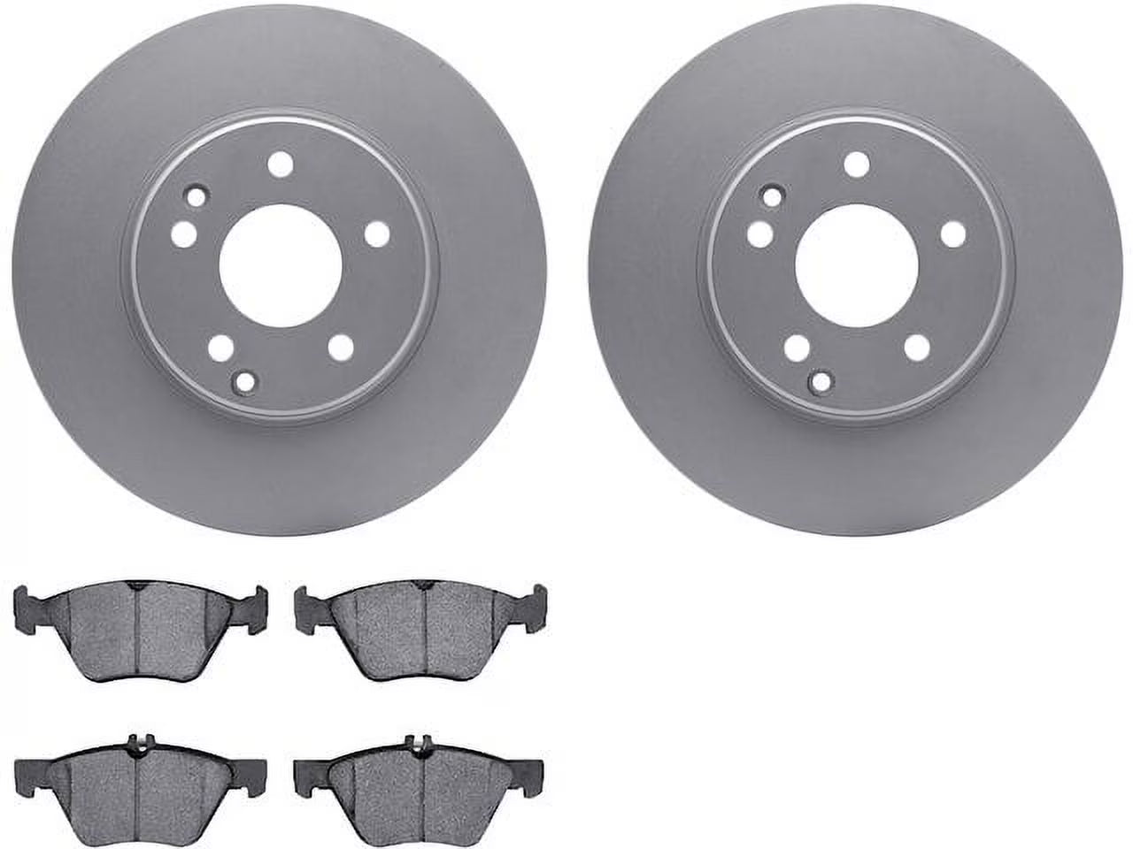 Front Brake Pad and Rotor Kit - Compatible with 1996 - 2003 Mercedes-Benz E320 Base 1997 1998 1999 2000 2001 2002