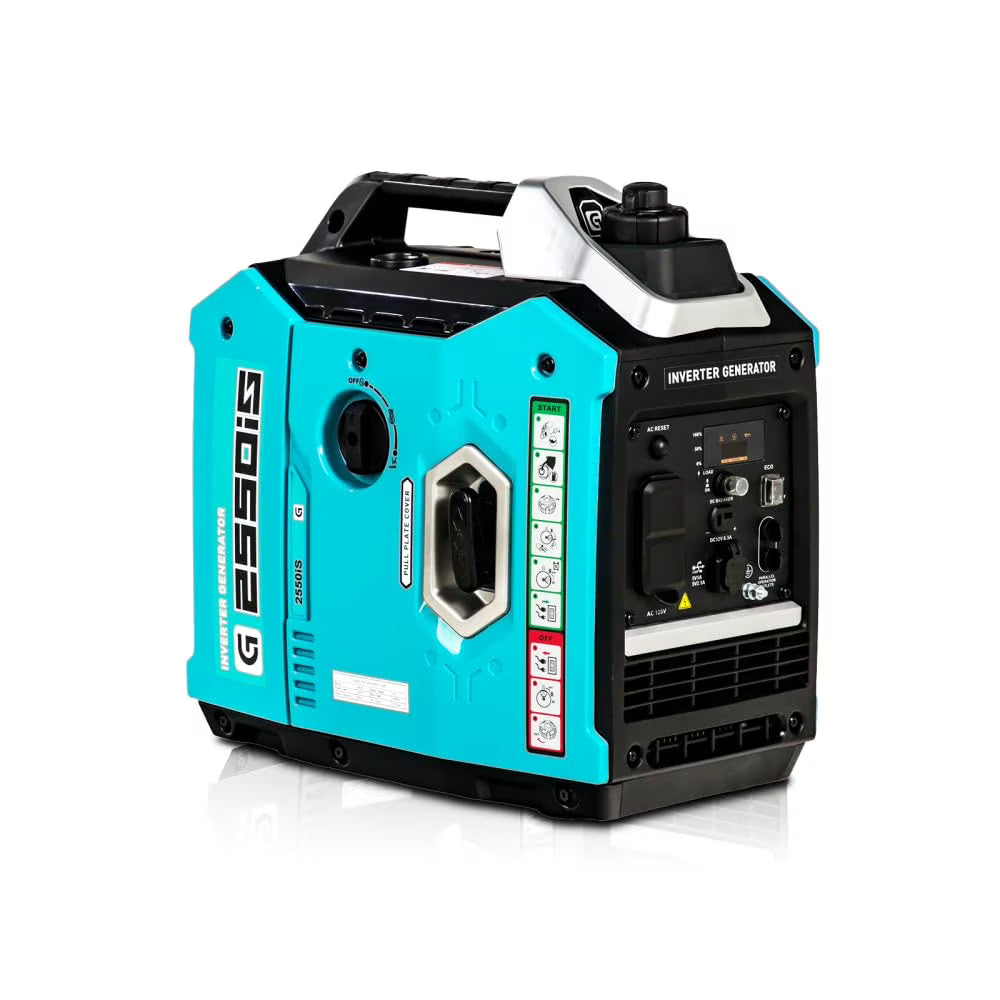 2550/3000/6250 Watt Inverter Generator Portable, Gas Powered Portable Inverter Generator, RV-Ready, Portable and Super Quiet Electric Start for Outdoor Camping, Home Backup