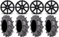 MSA Black Clutch 14  ATV Wheels 28  BKT AT 171 Tires Can-Am Commander Maverick Renegade Outlander Defender