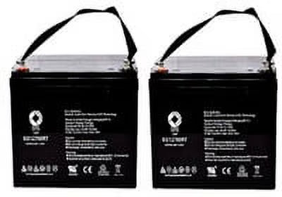 SPS Brand 12V 75Ah Replacement Battery (SG12750RT) for Pride Mobility Jazzy 1170 XL Plus Wheelchair (Terminal RT) (2 Pack)
