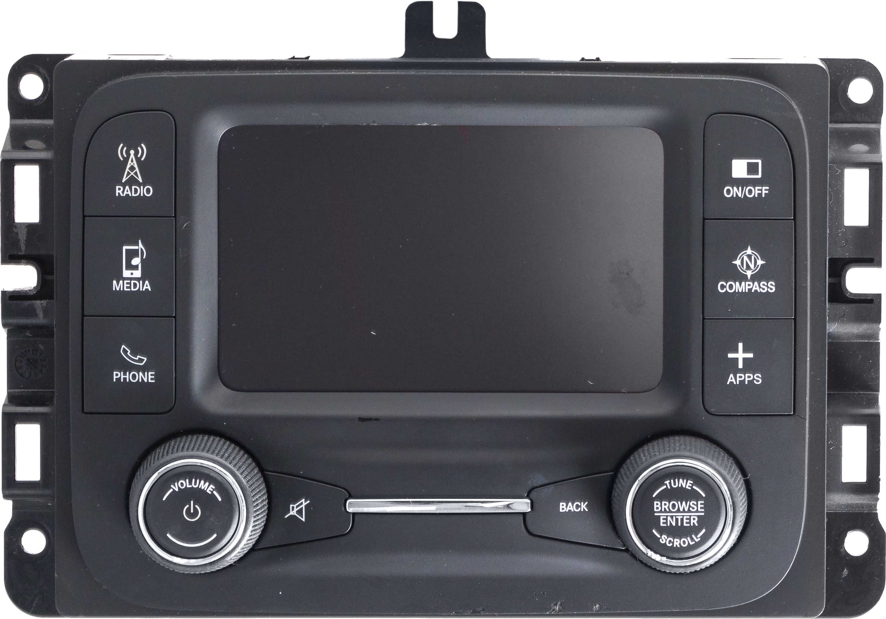 Restored 2015-2017 Jeep Renegade AM FM SAT Radio Multimedia Player 5  Display 07356594700 (Refurbished)