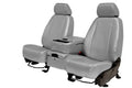 CalTrend Front Buckets Carbon Fiber Seat Covers for 2001-2004 Toyota Sequoia - TY261-08FA Light Grey Insert and Trim