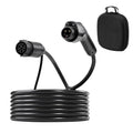 KFFKFF EV Charger Extension Cable, 32Amp 40 ft J1772 Cord Compatible with 120V-240V SAE J1772 Electric Vehicle Chargers, Level 1/Level 2 IP66 Durable Charging Cable with Carrying Bag