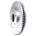 Brake Rotor - Drilled and Slotted - Silver 631-31169D