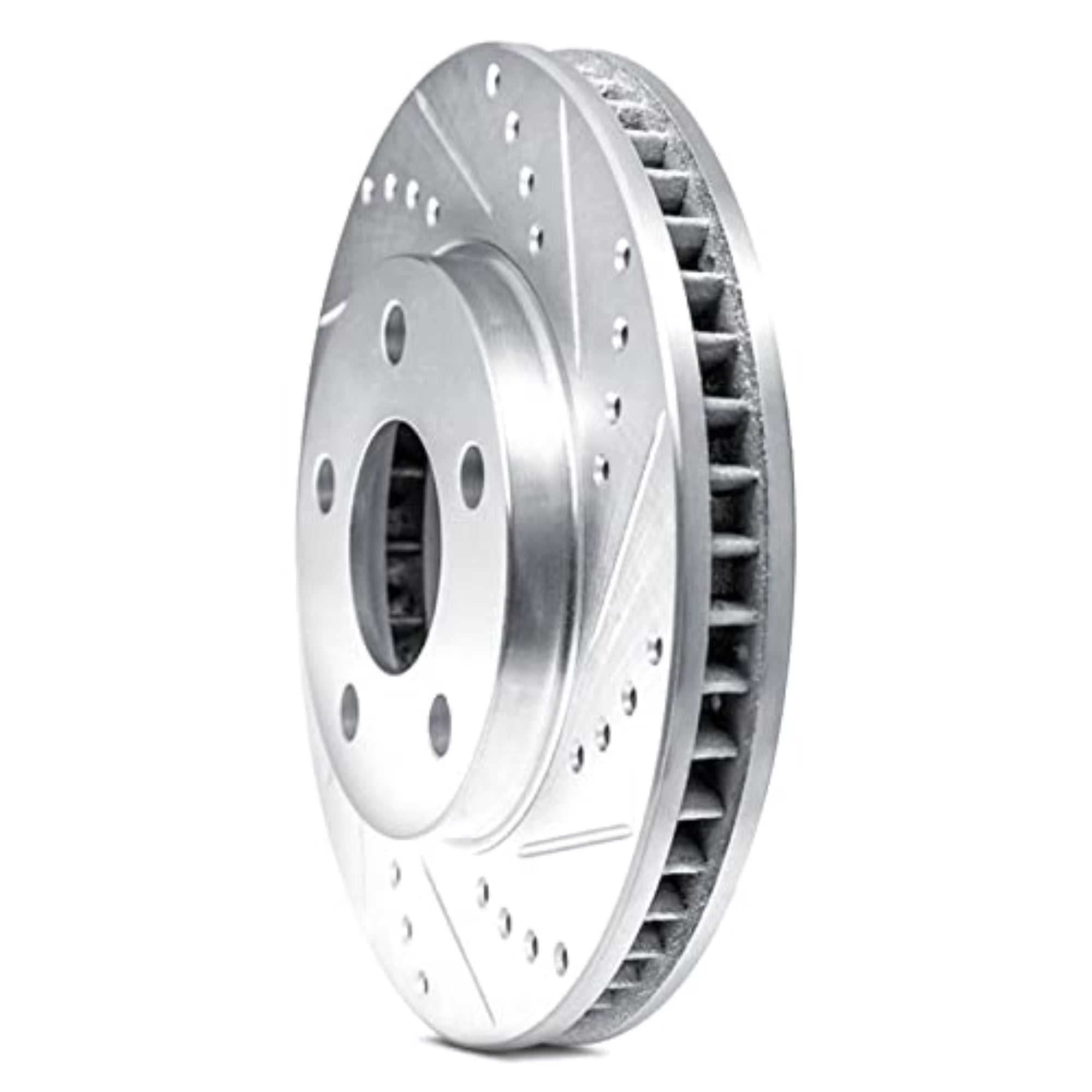 Brake Rotor - Drilled and Slotted - Silver 631-31169D