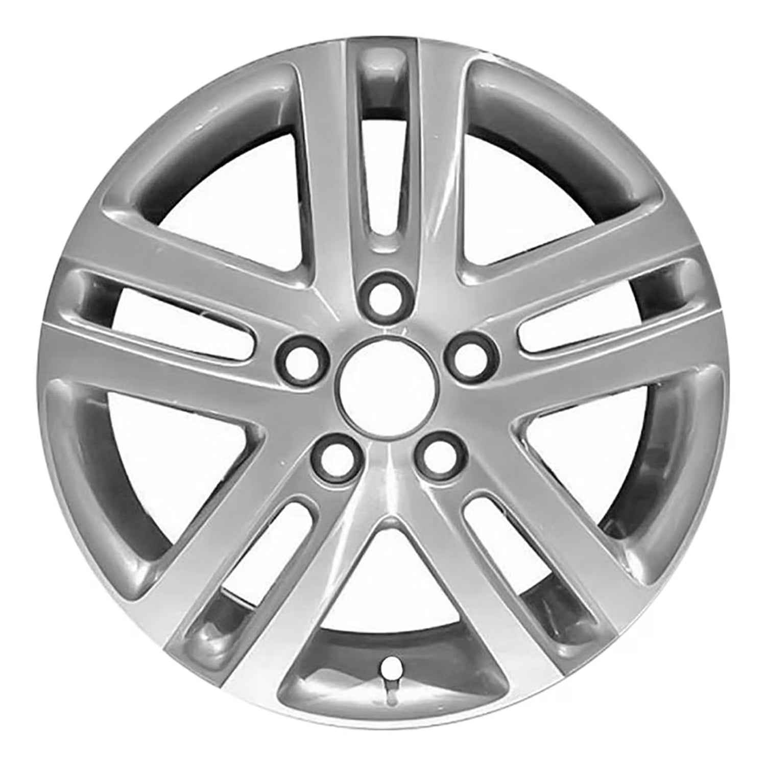 Remanufactured Machined and Painted Silver Aluminum Wheel 16 x 6.5 1KO601025D8Z8 fits 2005-2018 Volkswagen Jetta