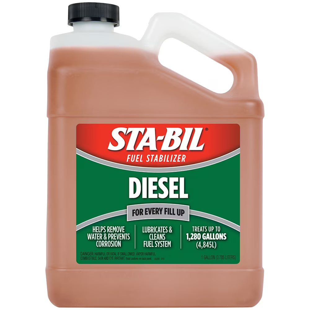 STA-BIL Diesel Formula Fuel Stabilizer & Performance Improver - 1 Gallon | Bundle of 2