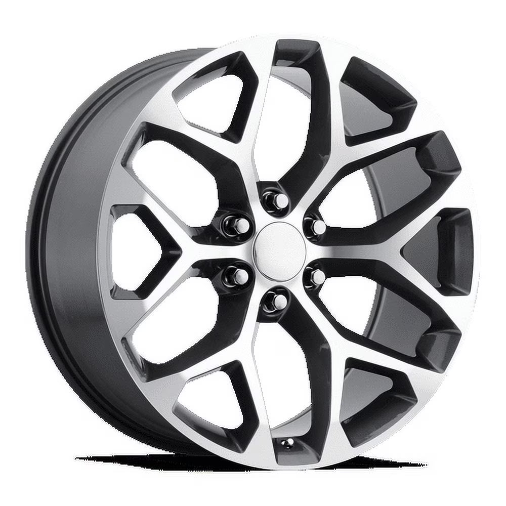 OE Creations Aluminum Rim PR176 24X10in Gunmetal Machined Finish, 176GM-2415824