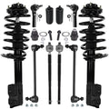 Detroit Axle - Front Struts & Coil Springs Sway Bar Links Outer Inner Tie Rod Ends Lower Ball Joints Boots Replacement for Jeep Patriot Compass