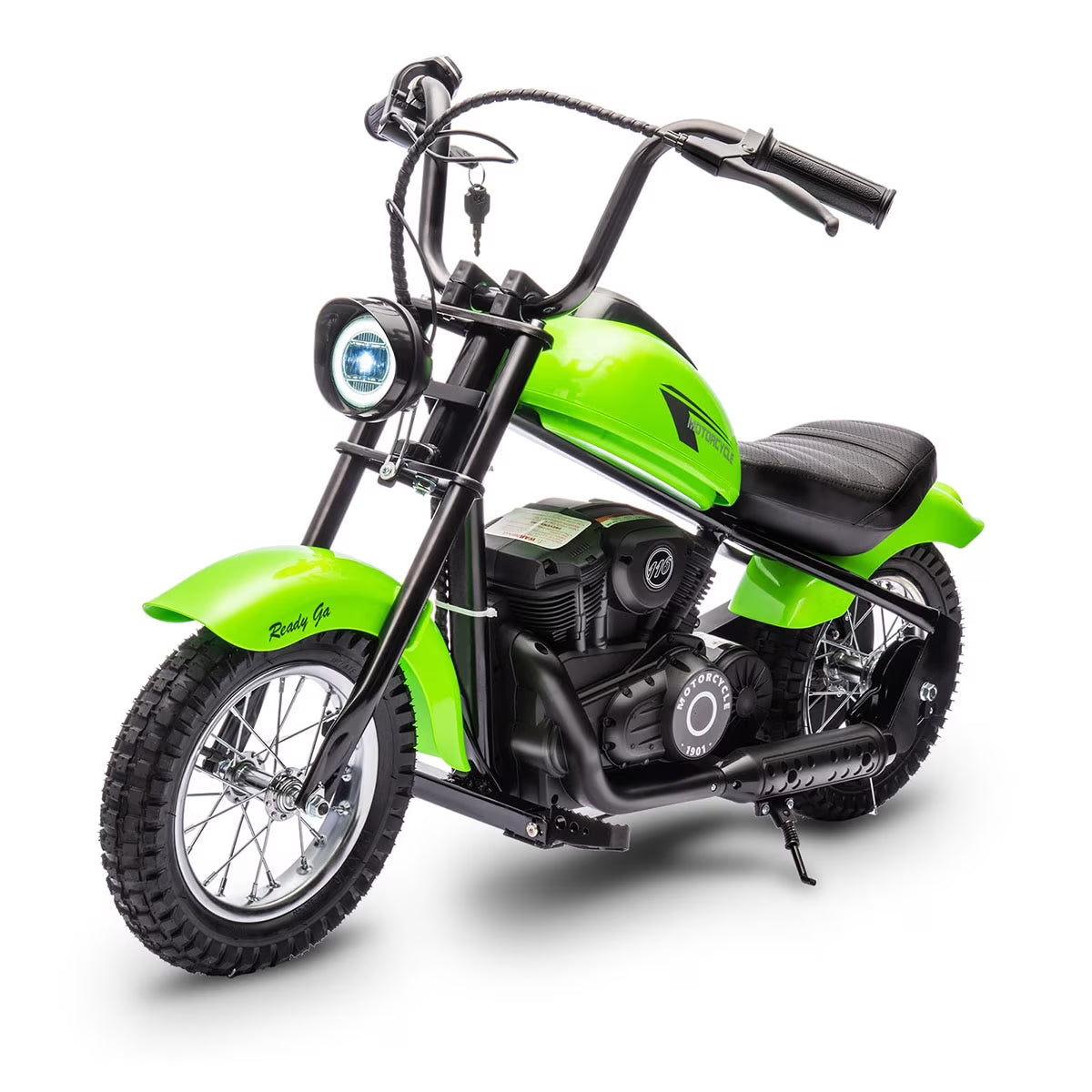 Danolapsi 24V 250W Kids Electric Dirt Bike, Electric Motorcycle for Kids,Two Speed Max Up to 14MPH & 60 Minutes Continuous, with Led Lights, Leather Seat, Rear Brake, Electric Motorbike for Kids/Teens