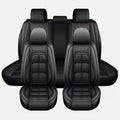 WRWolf Full Set Seat Cover Fit for Honda Civic 2020-2025 Faux Leather Car Seat Protector Compatible Airbag Vehicle Cushion Covers Waterproof Carseat Seat Full Set 5 Seats (Black)