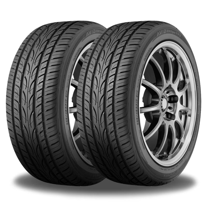 Pair of 2 Yokohama Avid Envigor ZPS 225/55R17 97V Tires 110132197 / 225/55/17 / 2255517 Fits: 2016-19 Chevrolet Malibu Hybrid, 2011-13 Chevrolet Impala LT