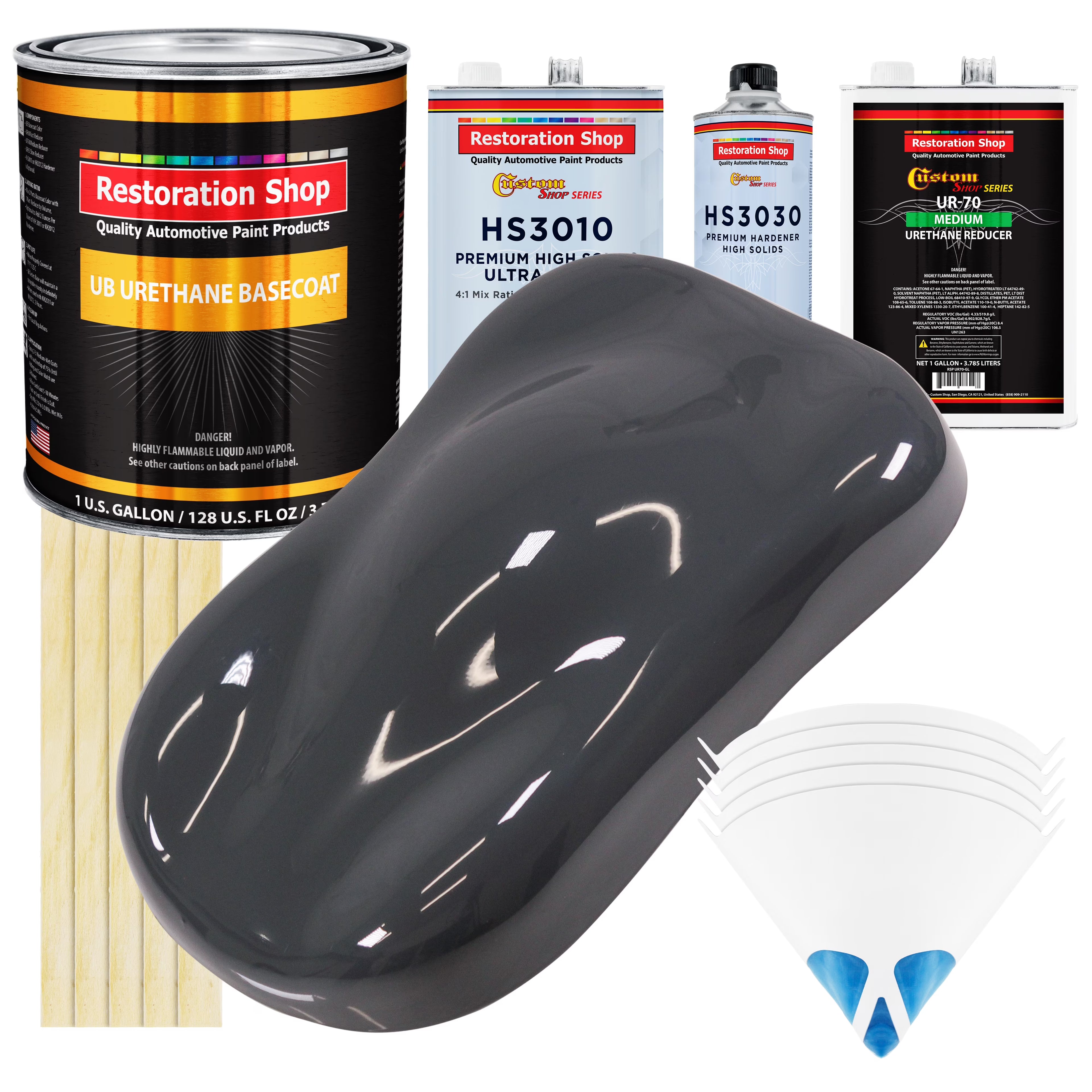 Machinery Gray Premium Gallon Kit URETHANE BASECOAT Car Auto Paint Kit