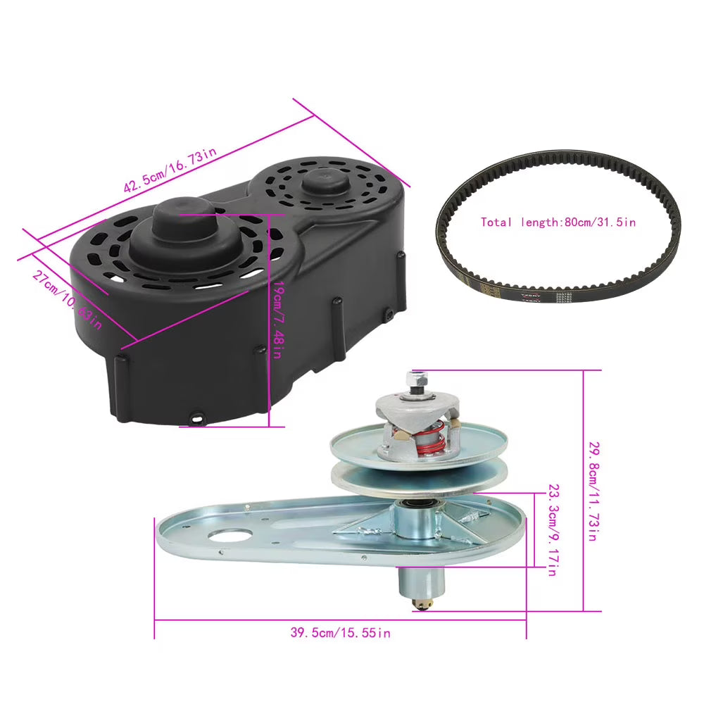 ALL-CARB 40 Series Torque Converter Kit Clutch Pulley Driver Replacement for 8-16HP Go Kart and All Engines with 1 Inch Pto Output Shaft 203015 203015A 209133A 209133 209139A 209139