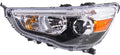 Headlight Compatible With 2011-2019 Mitsubishi Outlander Sport RVR Left Driver Halogen With bulb(s)