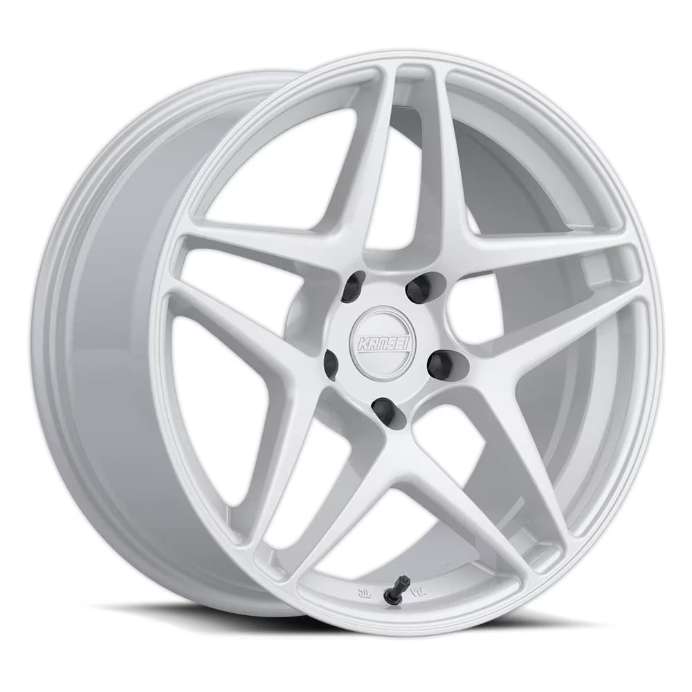 18x10.5 Kansei K15W Astro Gloss White Wheel 5x100 (12mm)
