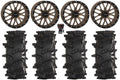 System 3 ST-3 18  Wheels Bronze 33  Outlaw Max Tires Polaris RZR XP 1000 / PRO XP / Ranger XP 900/1000