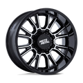 Moto Metal Cast Aluminum Wheel MO810 18x9 8x6.5 G-BLK-MCH 01mm, MO810BD18908001