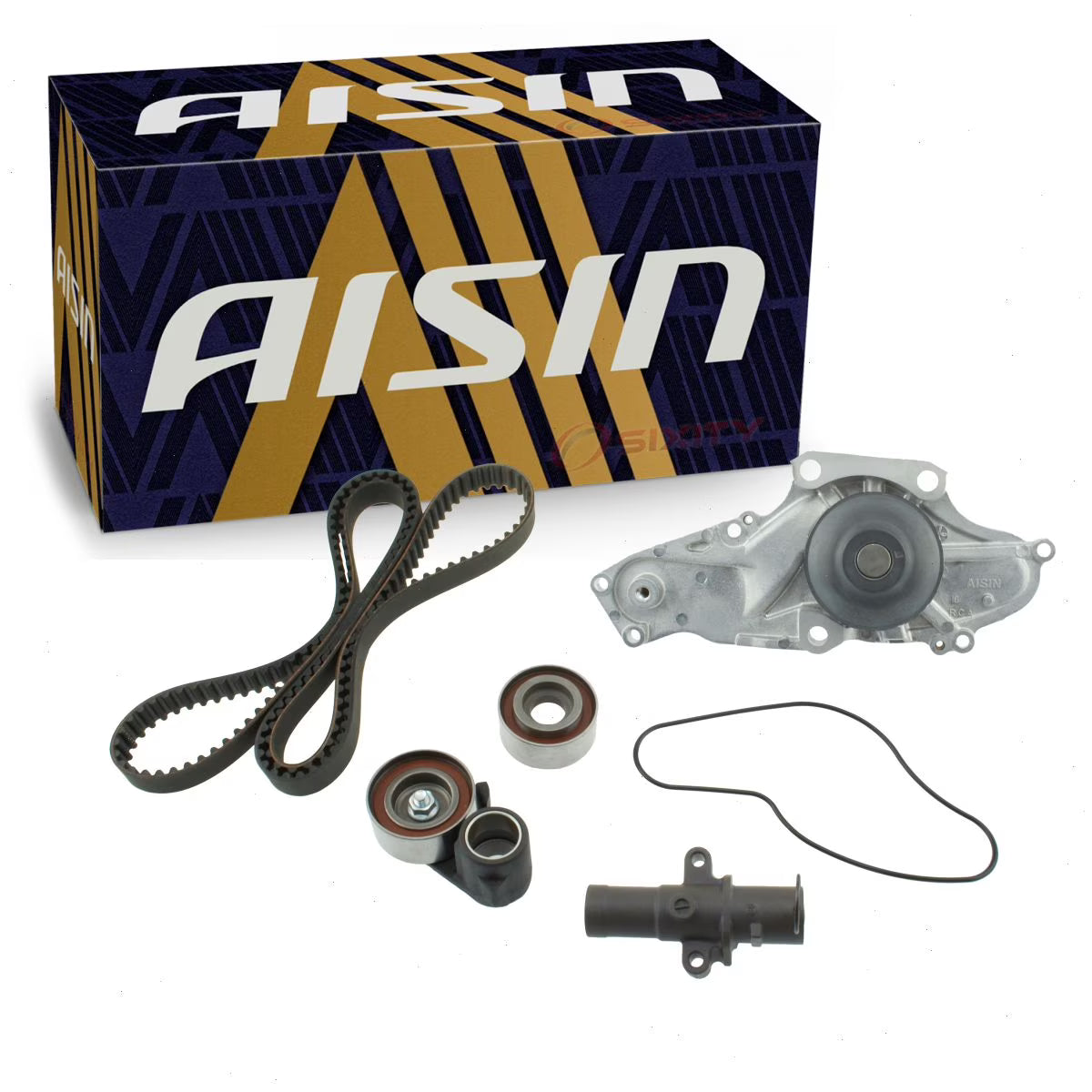 AISIN Timing Belt Kit w Water Pump compatible with Honda Ridgeline 3.5L V6 2006-2018
