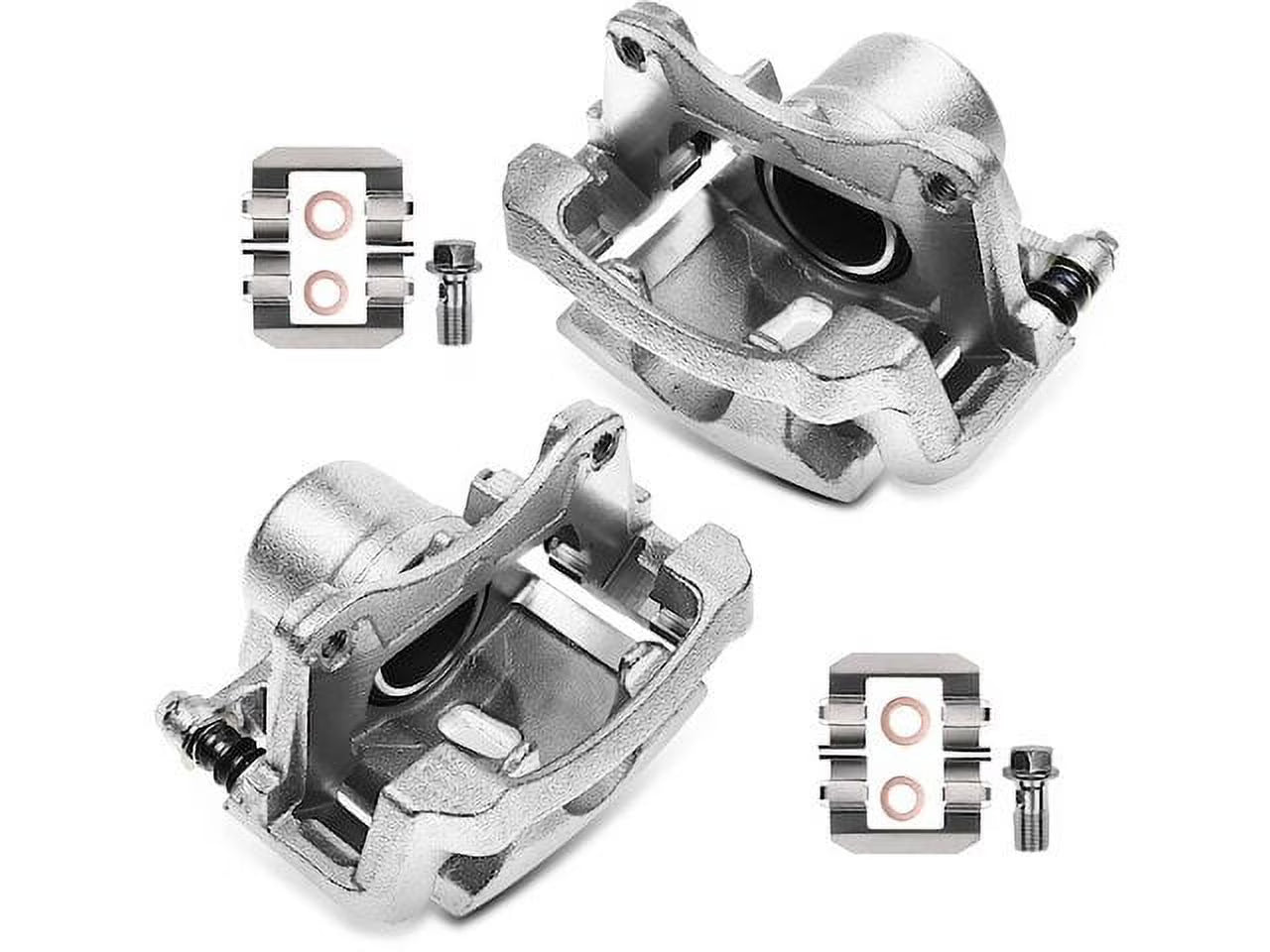 Brake Caliper Set 2 - Compatible with 2004 - 2012 Chevy Malibu 2005 2006 2007 2008 2009 2010 2011