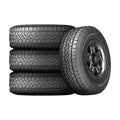 Set of 4 Continental TerrainContact A/T 255/75R17 115S Tires Fits: 2017 Jeep Wrangler Unlimited Sport, 2016 Jeep Wrangler Unlimited Sport S