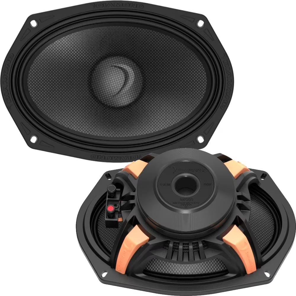 Diamond Audio MS69NEO 1400W Peak (700W RMS) 6X9?? MS Neo Series Midrange Coaxial Speakers