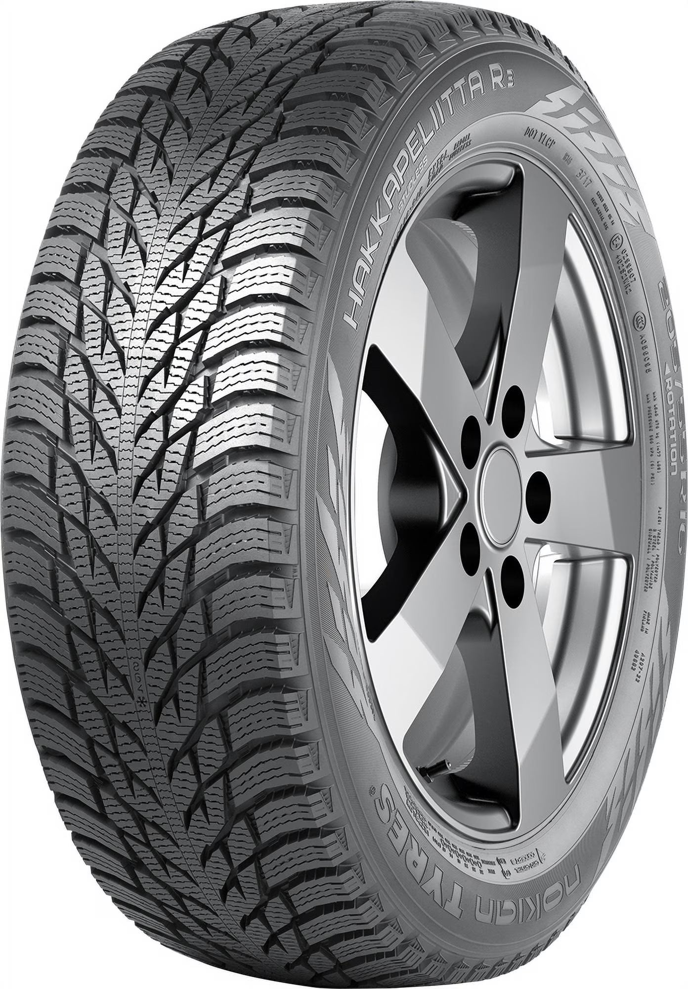 Nokian Hakkapeliitta R3 SUV Winter 275/65R18 116R SUV/Crossover Tire Fits: 2019-23 Chevrolet Silverado 1500 LT Trail Boss, 2019-21 GMC Sierra 1500 AT4