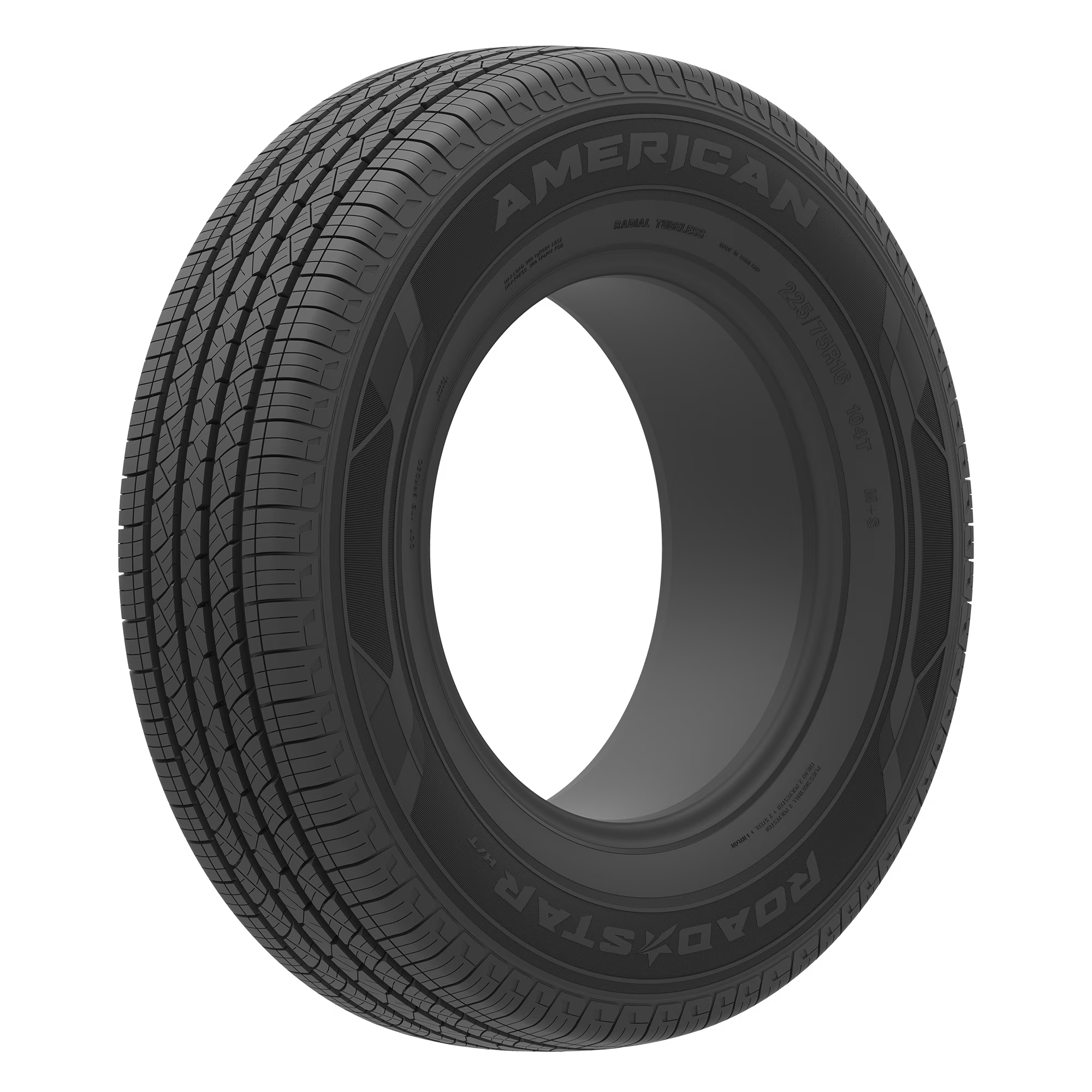 235/75R15 American Road Star H/T 109T XL Black Wall Tire