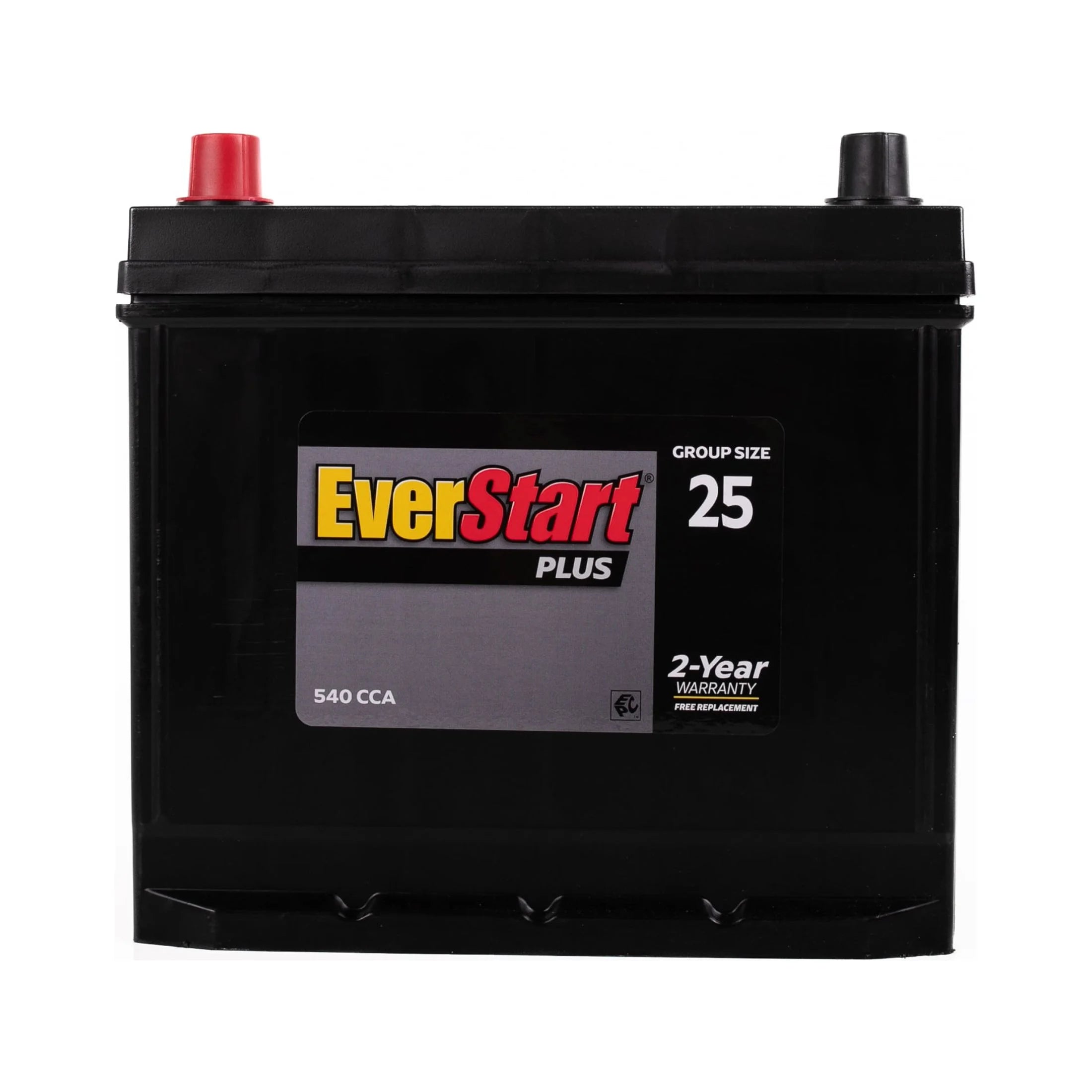 EverStart Plus Lead Acid Automotive Battery, Group Size 25 - 12 Volt 550 CCA 110 RC