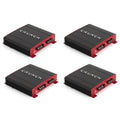 Crunch PX-1000.2 2 Channel 1000 Watt Amp A/B Class Stereo Amplifier (4 Pack)