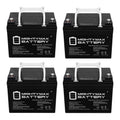 12V 35AH INT Replacement Battery for Pride Legend Scooter - 4 Pack