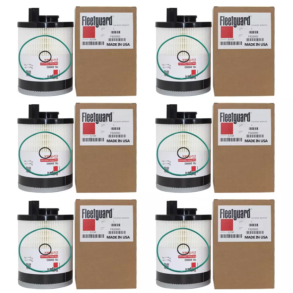 Aniceparthy 6X FS20083 Fuel Water Separator Filter Fit For Cummins ISX DD13 DD15 DD16 FS20083, A0000905051, A48507, PF46145