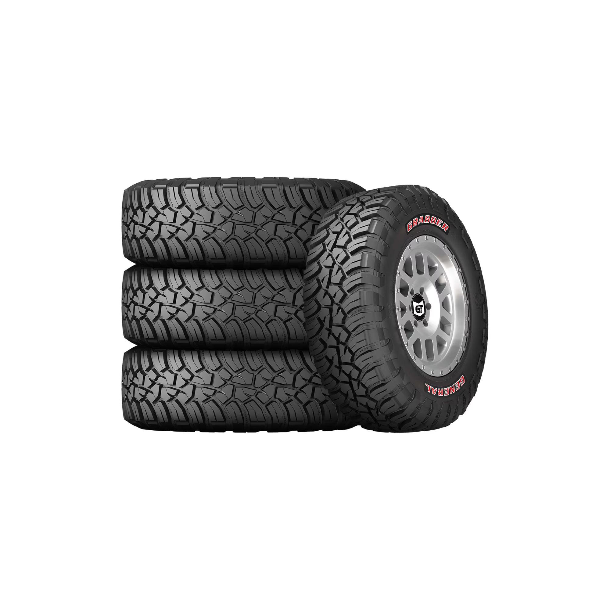 Set of 4 General Grabber X3 LT315/70R17 121/118Q E Tires Fits: 2003-04 Hummer H1 Base