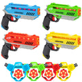 Nerf Laser Strike Laser Tag 4 Pack Blaster Set with Chest Plates. Game for Kids 8 years and up. Families and Adults!