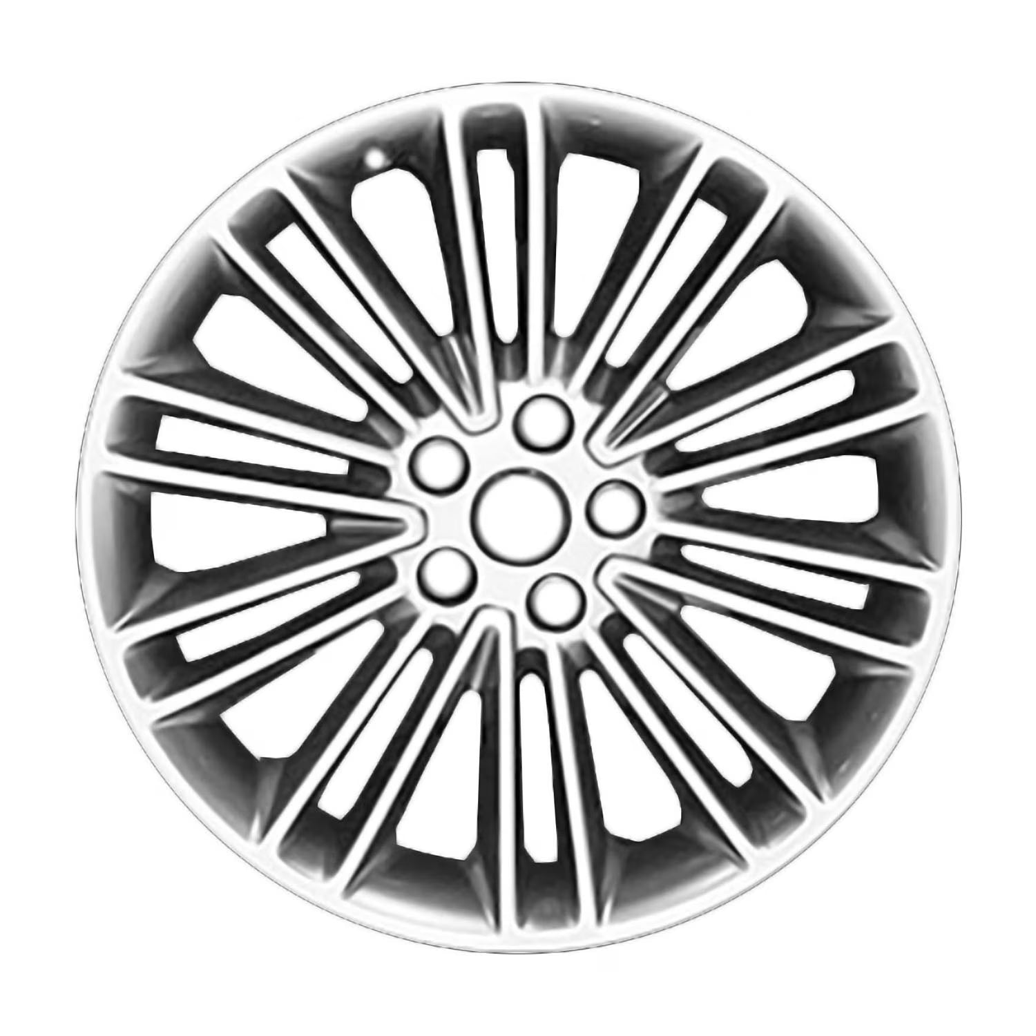 Remanufactured Painted Bright Silver Aluminum Wheel 18 x 8 DS7Z10007J fits 2013-2016 Ford Fusion