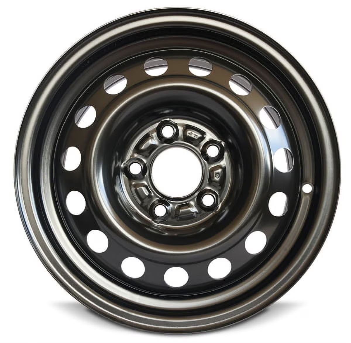 Road Ready Replacement 15 inch Steel Wheel Rim For Hyundai Elantra (2017-2018) 5 Lug 4.50  Black